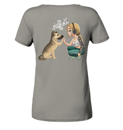 Steffsii Design2 - Ladies V-Neck Shirt