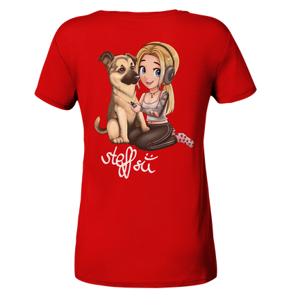 Steffsii Design1 - Ladies V-Neck Shirt