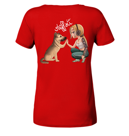 Steffsii Design2 - Ladies V-Neck Shirt