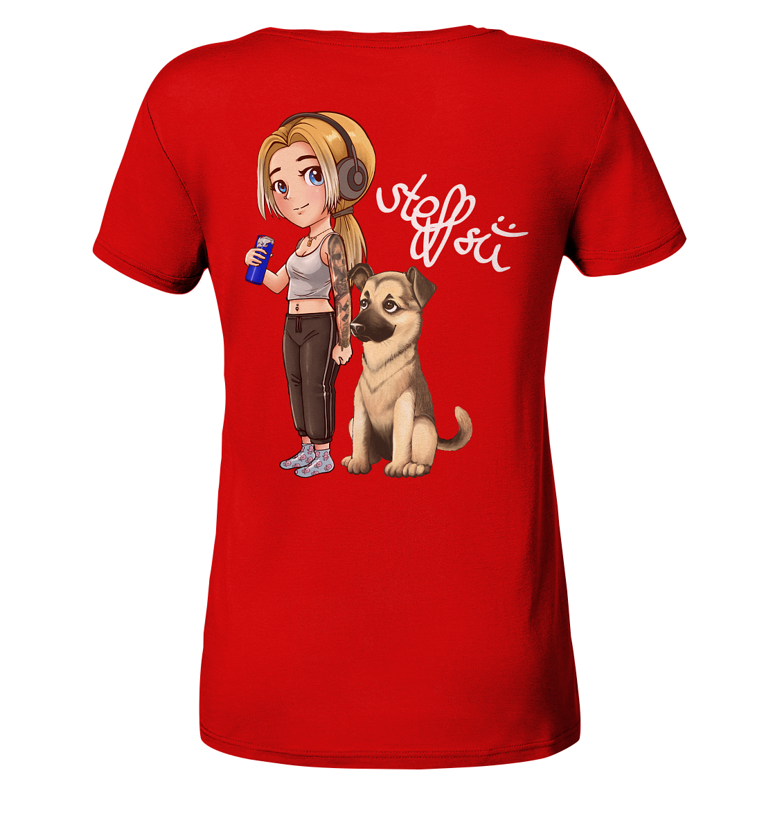 Steffsii Design4 - Ladies V-Neck Shirt