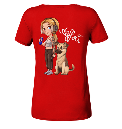 Steffsii Design4 - Ladies V-Neck Shirt