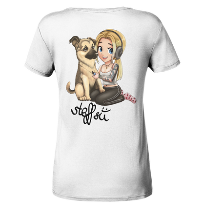 Steffsii Design1 - Ladies V-Neck Shirt