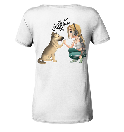 Steffsii Design2 - Ladies V-Neck Shirt