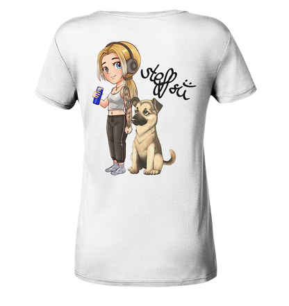 Steffsii Design4 - Ladies V-Neck Shirt