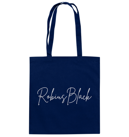 RobiusBlack Unterschrift - Baumwolltasche