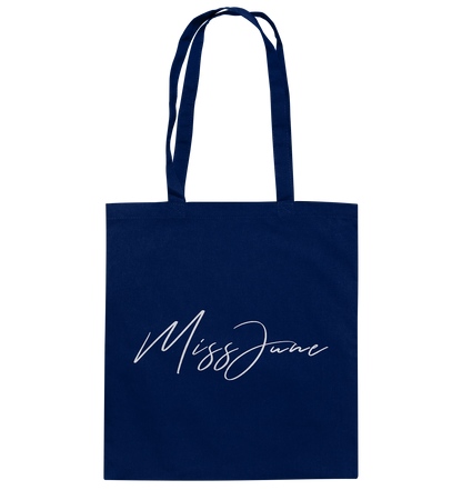 MissJuneDJ Logo - Baumwolltasche