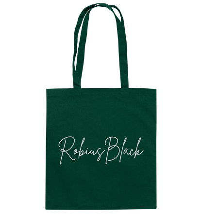 RobiusBlack Unterschrift - Baumwolltasche