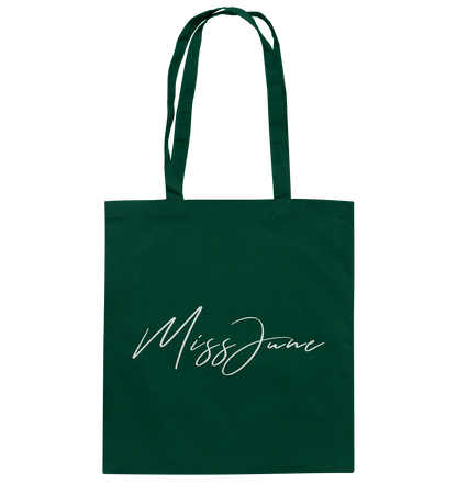 MissJuneDJ Logo - Baumwolltasche