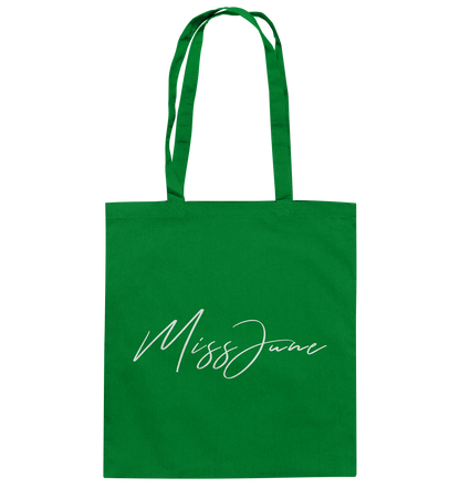 MissJuneDJ Logo - Baumwolltasche