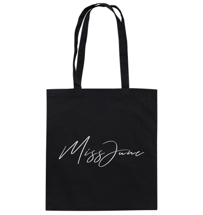 MissJuneDJ Logo - Baumwolltasche