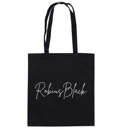 RobiusBlack Unterschrift - Baumwolltasche