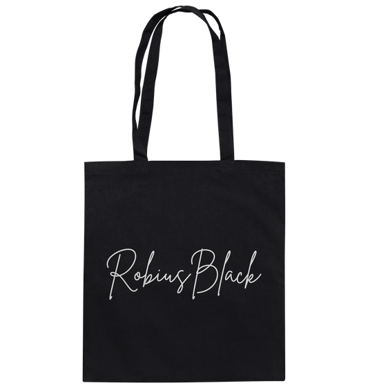 RobiusBlack Unterschrift - Baumwolltasche