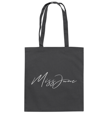 MissJuneDJ Logo - Baumwolltasche