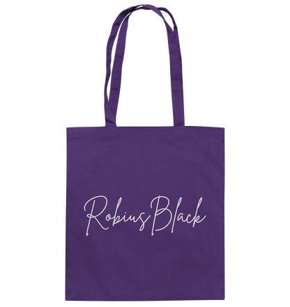 RobiusBlack Unterschrift - Baumwolltasche