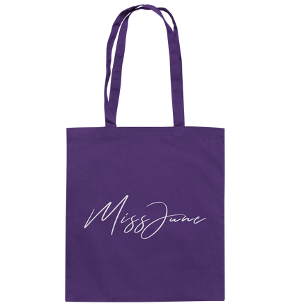 MissJuneDJ Logo - Baumwolltasche