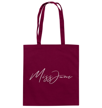 MissJuneDJ Logo - Baumwolltasche