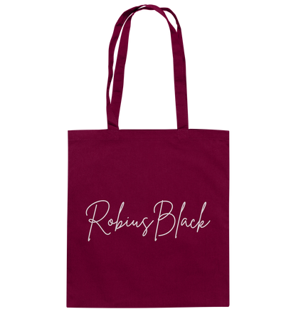 RobiusBlack Unterschrift - Baumwolltasche