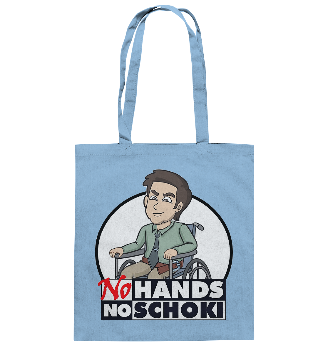 NoHandsNoSchoki Logo - Baumwolltasche