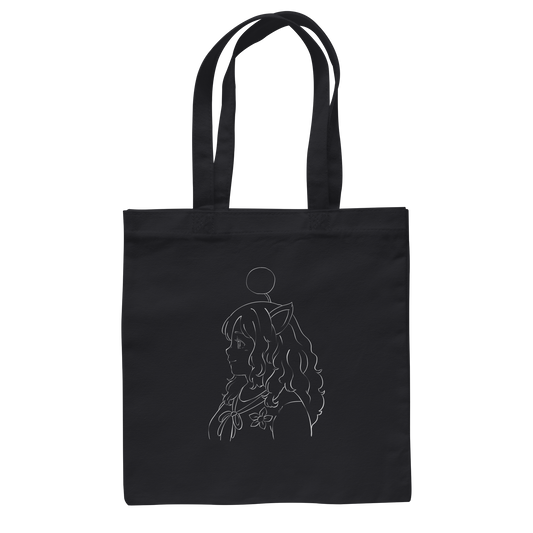 Miss_Moogle Logo Outline - Baumwolltasche