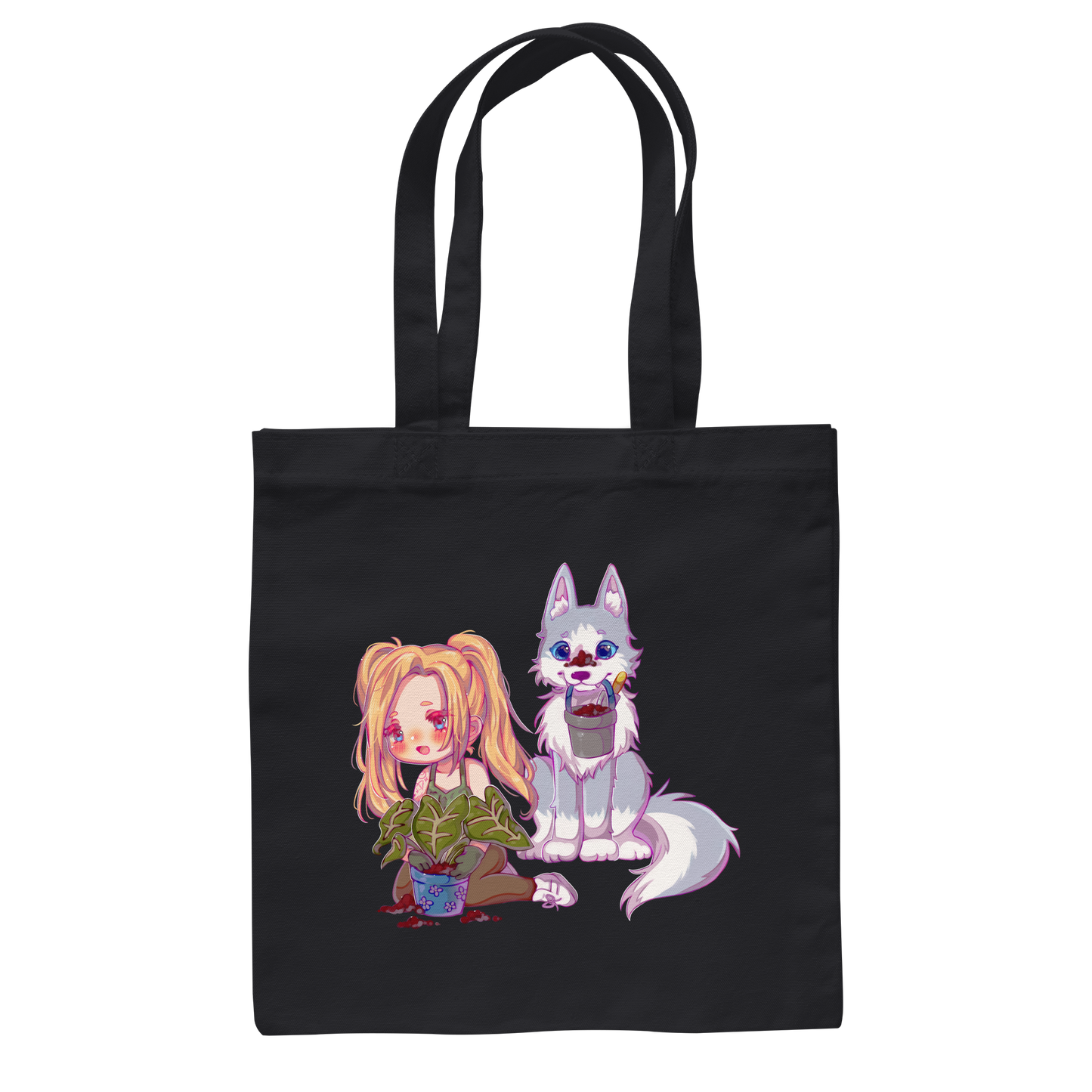 StaceyLucia Wolf Chibi - Baumwolltasche