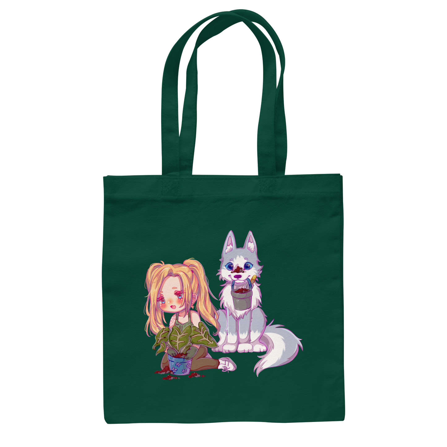 StaceyLucia Wolf Chibi - Baumwolltasche