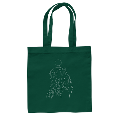 Miss_Moogle Logo Outline - Baumwolltasche