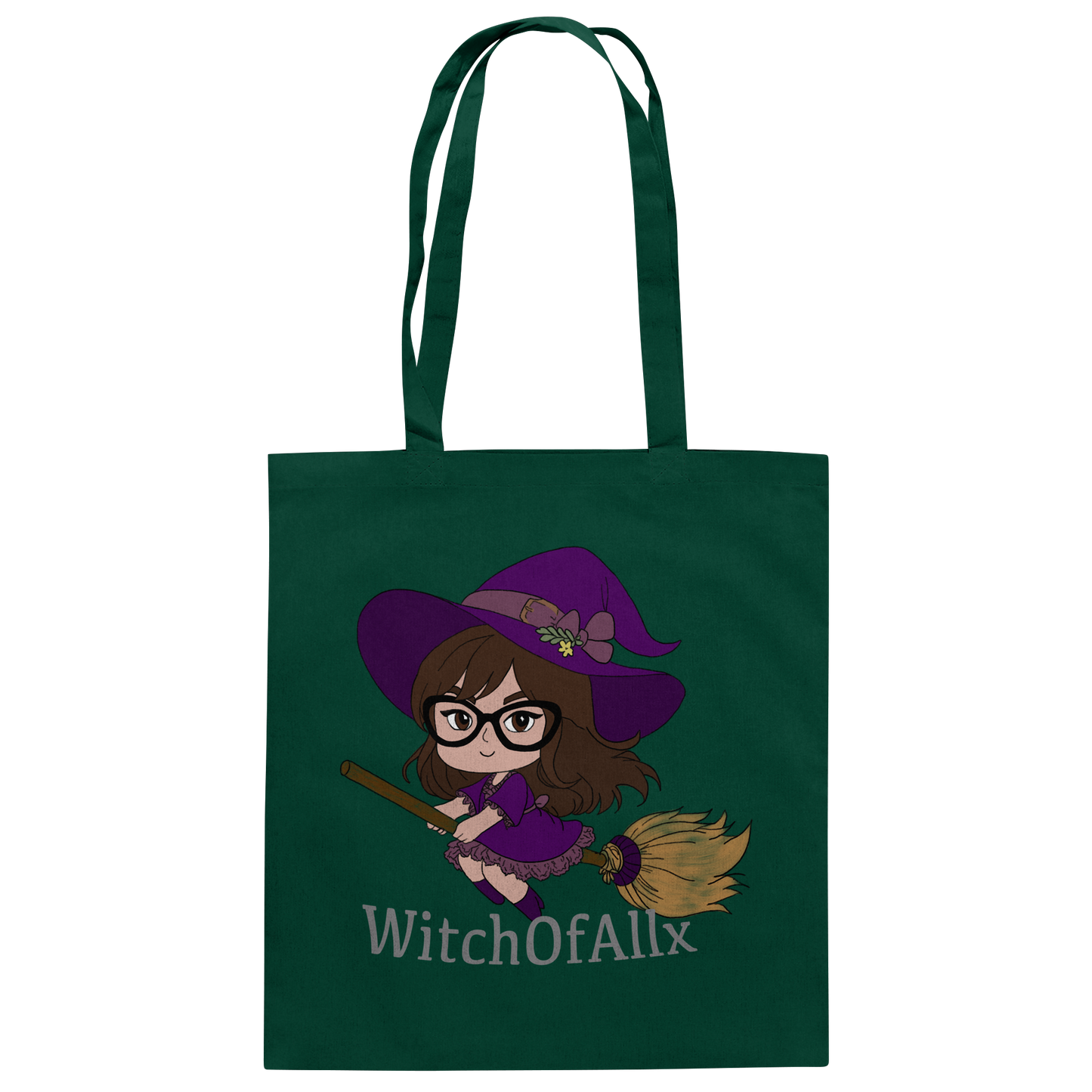 WitchOfAllx Besen - Baumwolltasche
