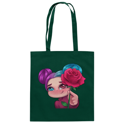 xLadyLikex Blume - Baumwolltasche