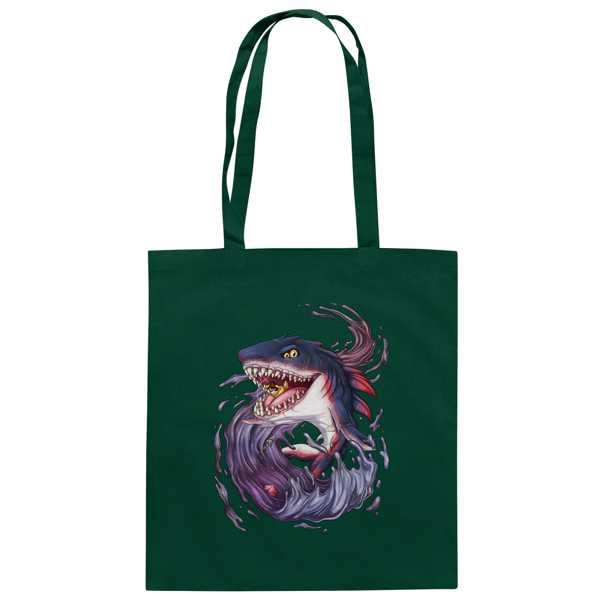 LupiArts Megalodon Redmaw - Baumwolltasche