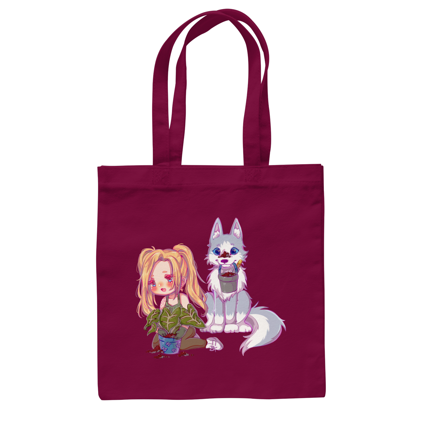 StaceyLucia Wolf Chibi - Baumwolltasche