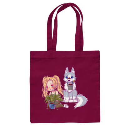 StaceyLucia Wolf Chibi - Baumwolltasche