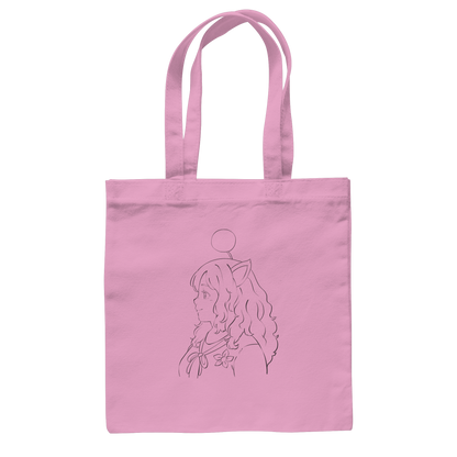 Miss_Moogle Logo Outline - Baumwolltasche