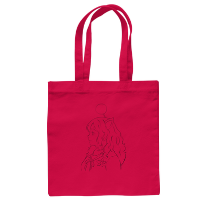Miss_Moogle Logo Outline - Baumwolltasche
