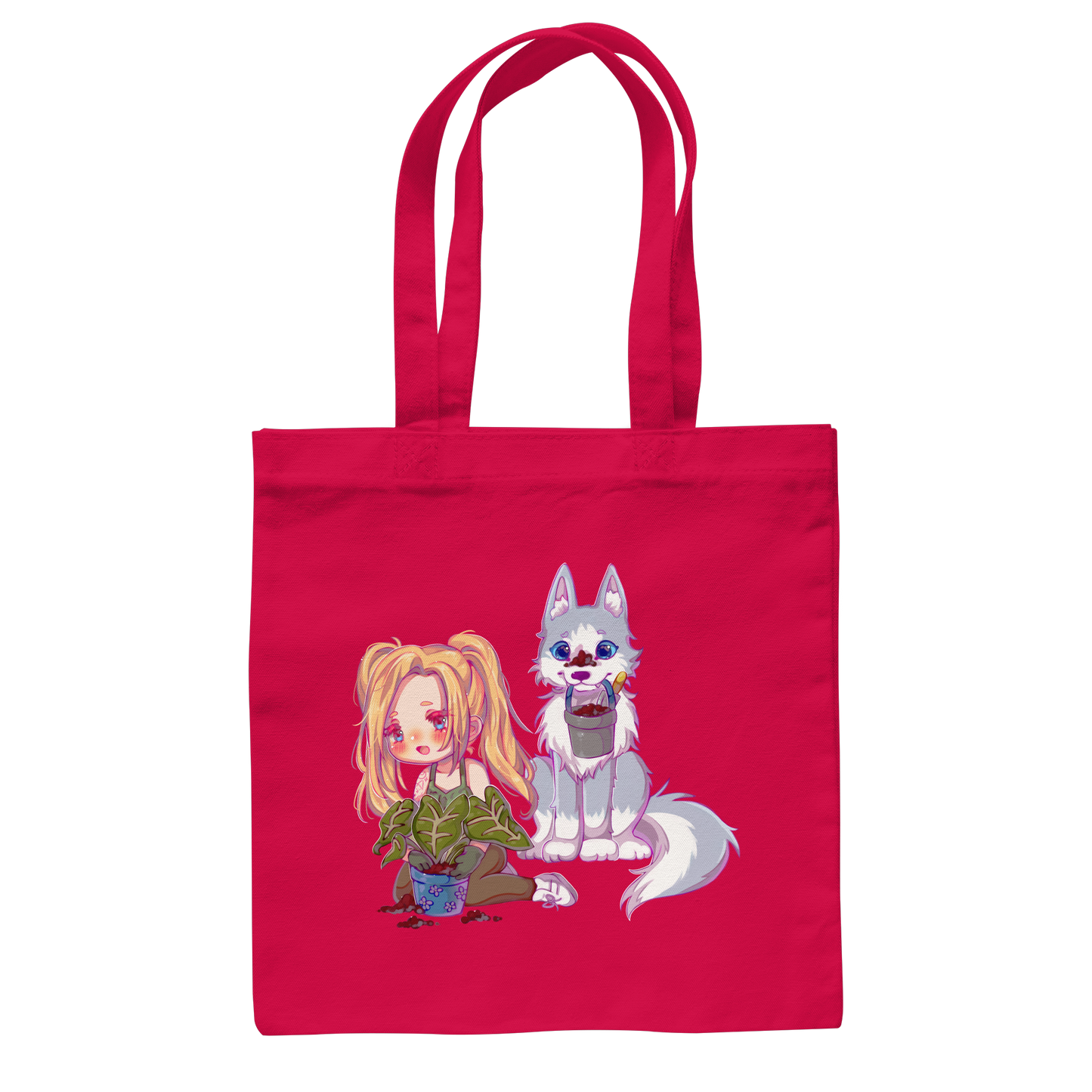 StaceyLucia Wolf Chibi - Baumwolltasche