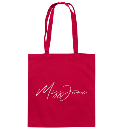 MissJuneDJ Logo - Baumwolltasche