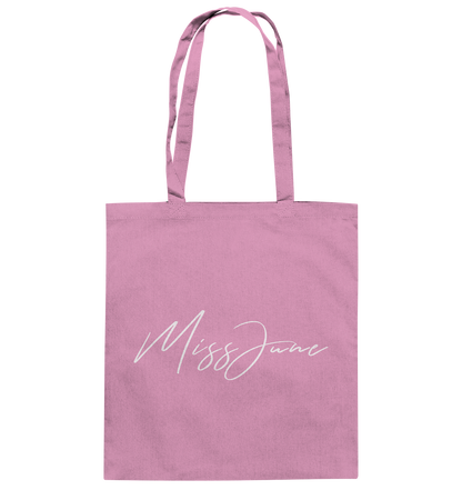 MissJuneDJ Logo - Baumwolltasche