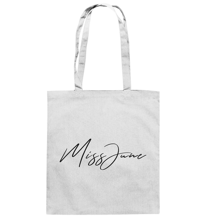 MissJuneDJ Logo - Baumwolltasche