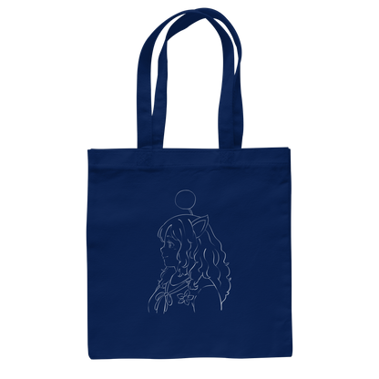 Miss_Moogle Logo Outline - Baumwolltasche
