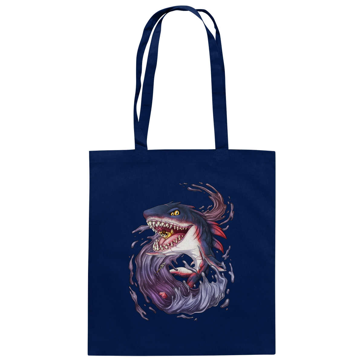 LupiArts Megalodon Redmaw - Baumwolltasche