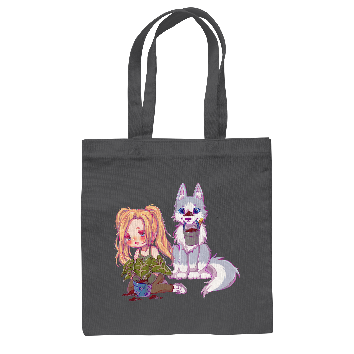 StaceyLucia Wolf Chibi - Baumwolltasche