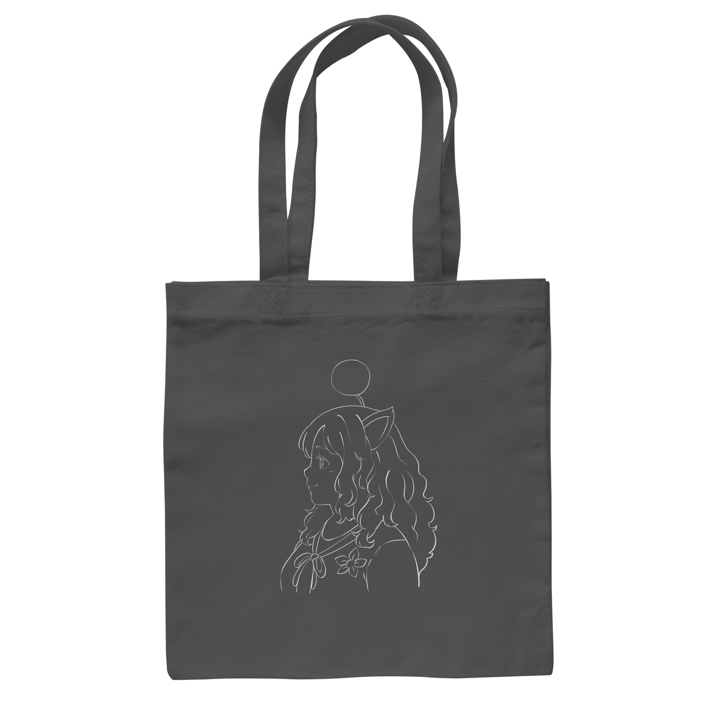 Miss_Moogle Logo Outline - Baumwolltasche