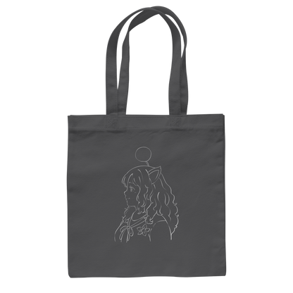 Miss_Moogle Logo Outline - Baumwolltasche