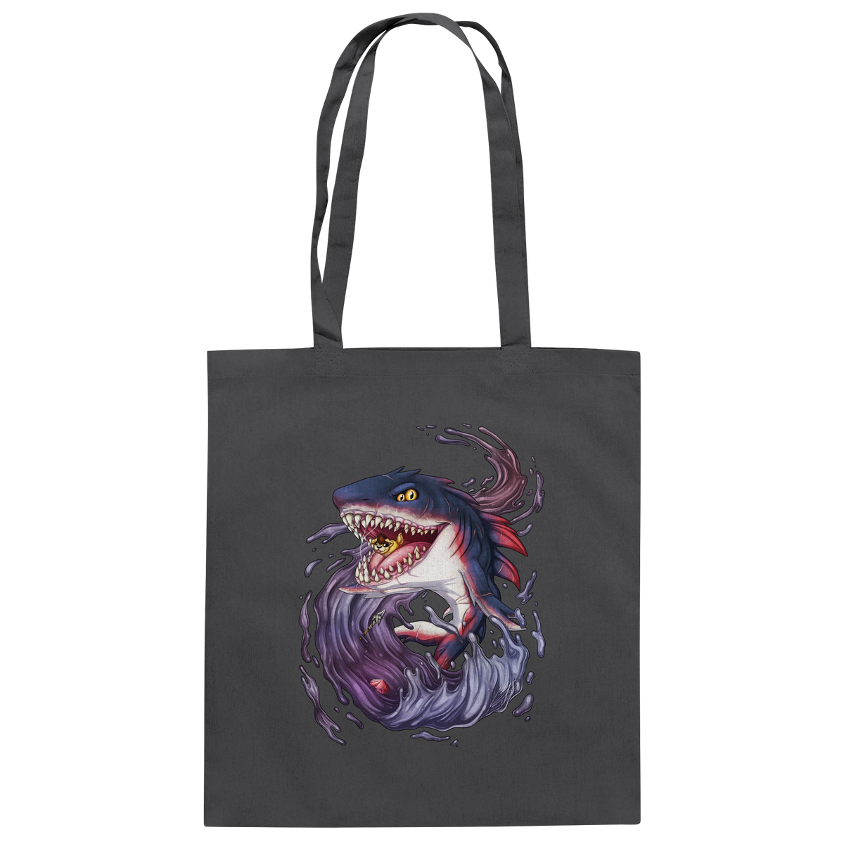LupiArts Megalodon Redmaw - Baumwolltasche