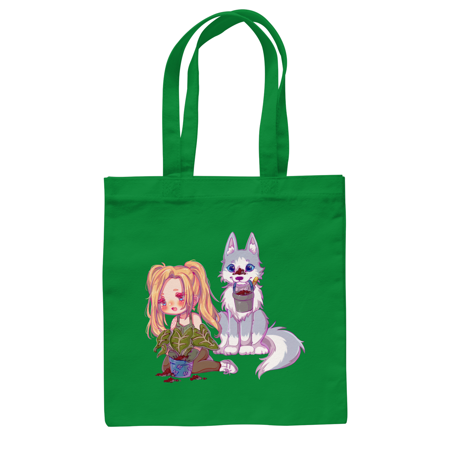 StaceyLucia Wolf Chibi - Baumwolltasche
