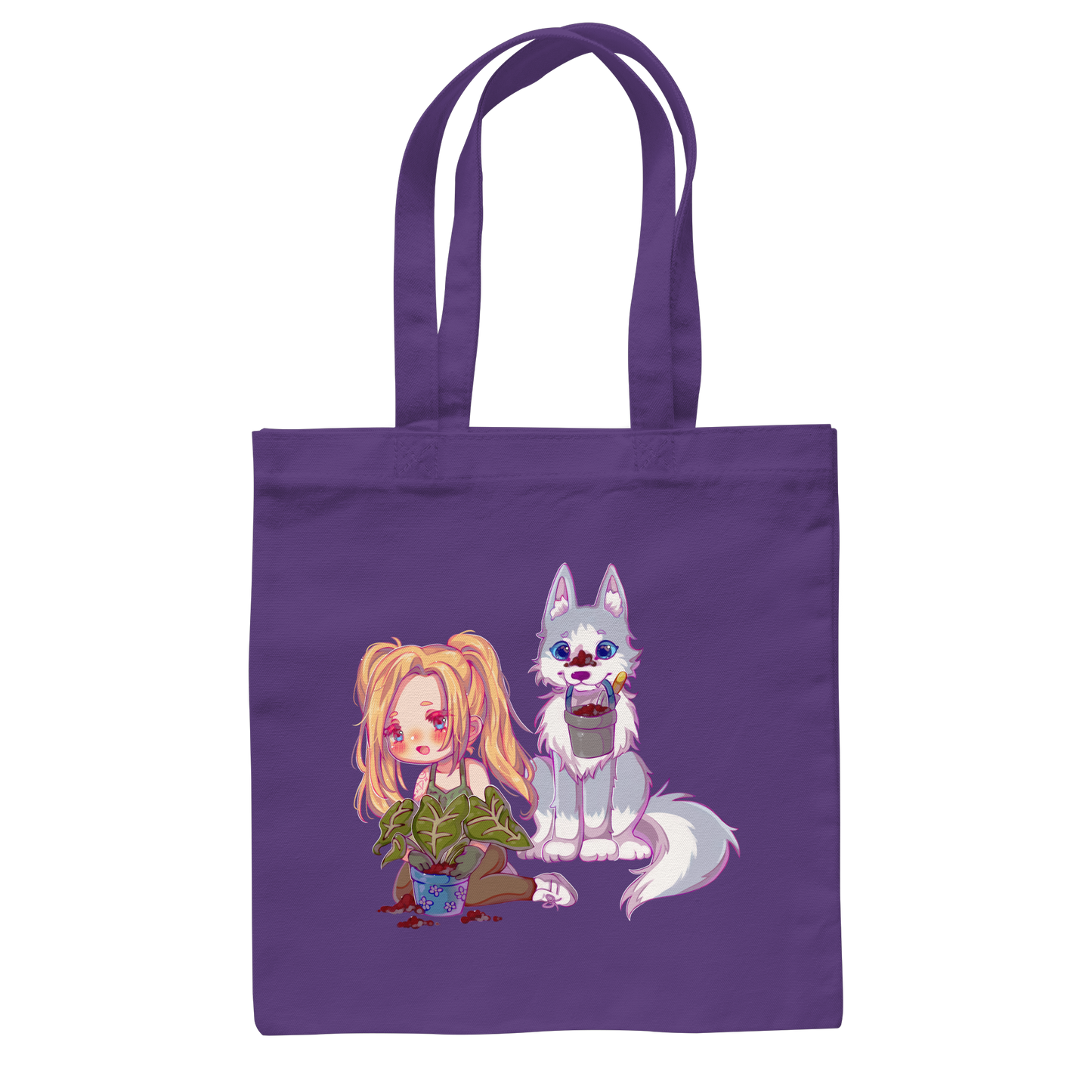 StaceyLucia Wolf Chibi - Baumwolltasche