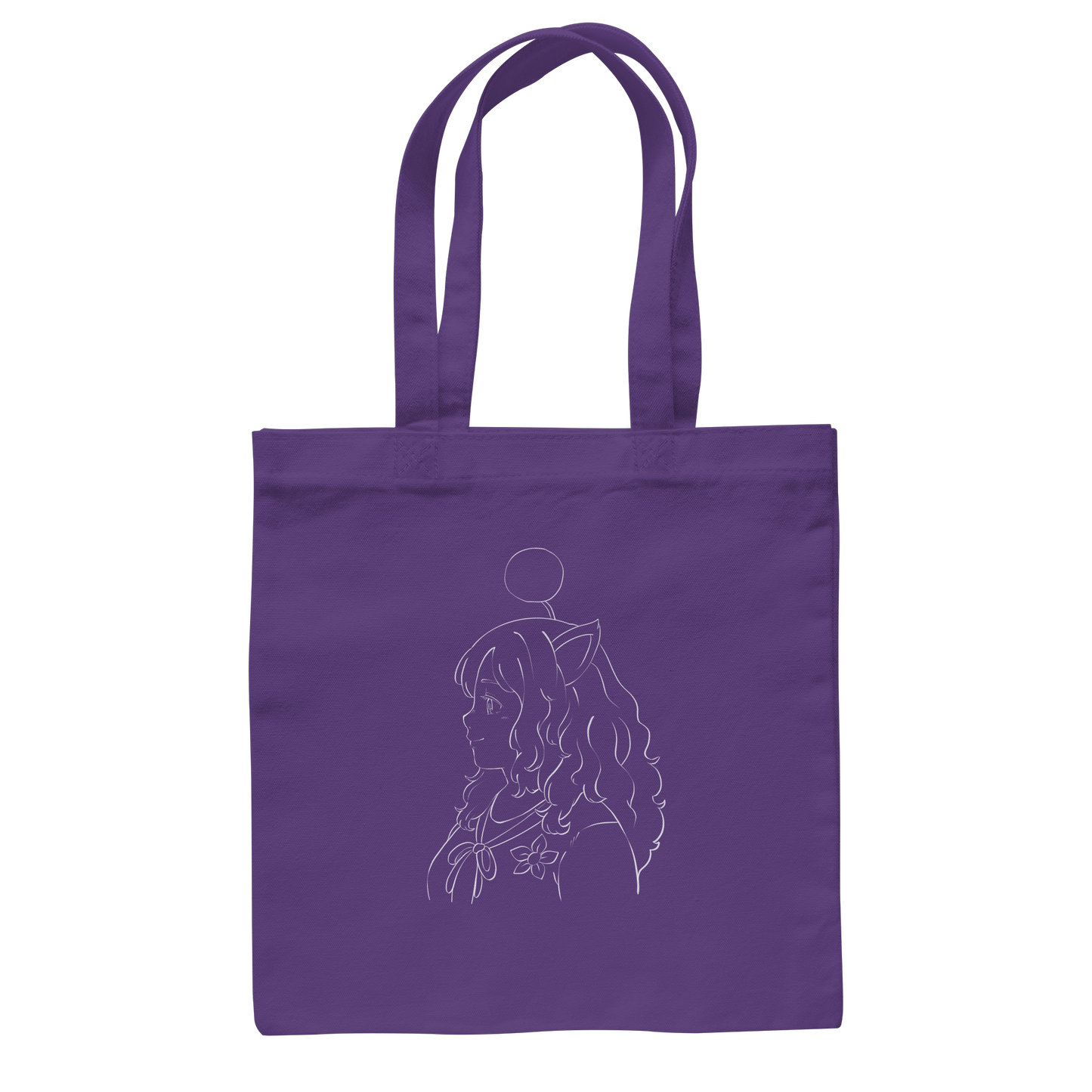 Miss_Moogle Logo Outline - Baumwolltasche