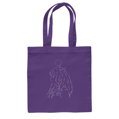 Miss_Moogle Logo Outline - Baumwolltasche