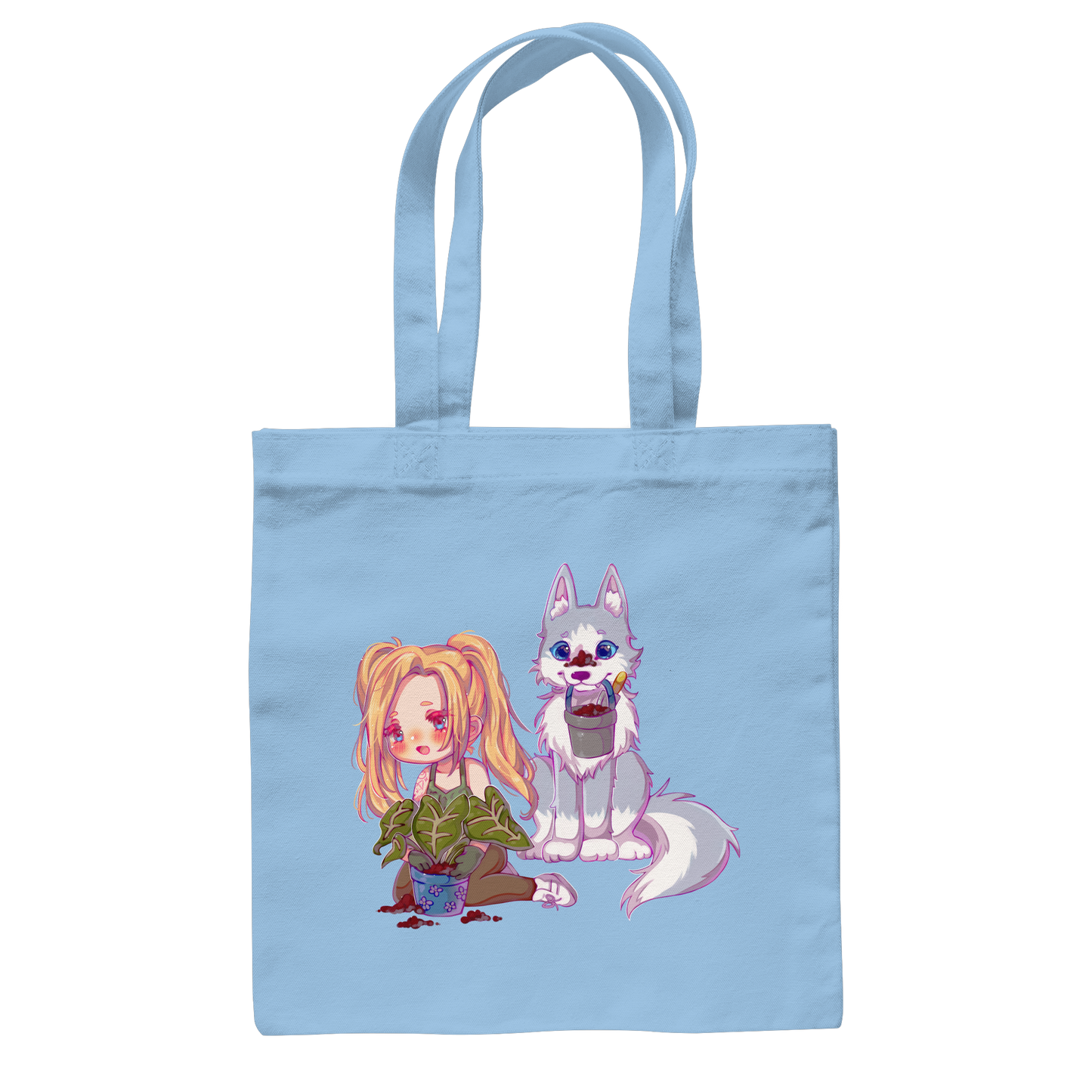 StaceyLucia Wolf Chibi - Baumwolltasche