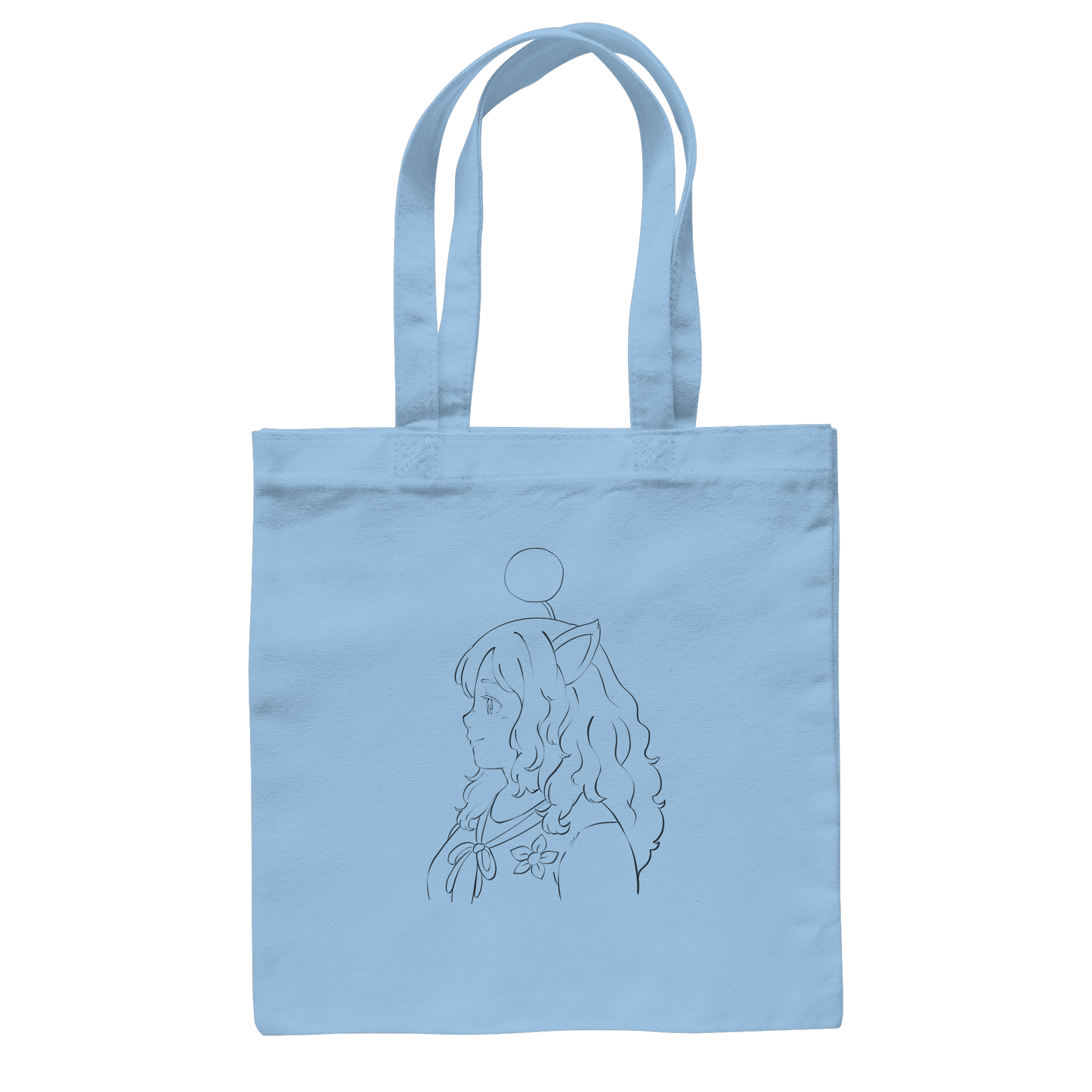 Miss_Moogle Logo Outline - Baumwolltasche