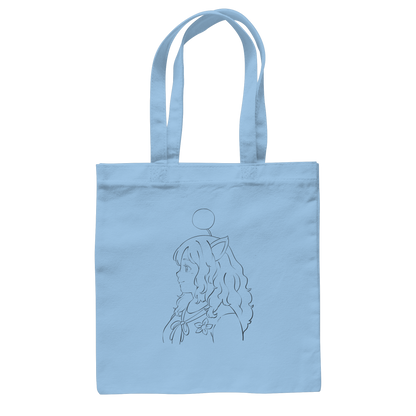 Miss_Moogle Logo Outline - Baumwolltasche